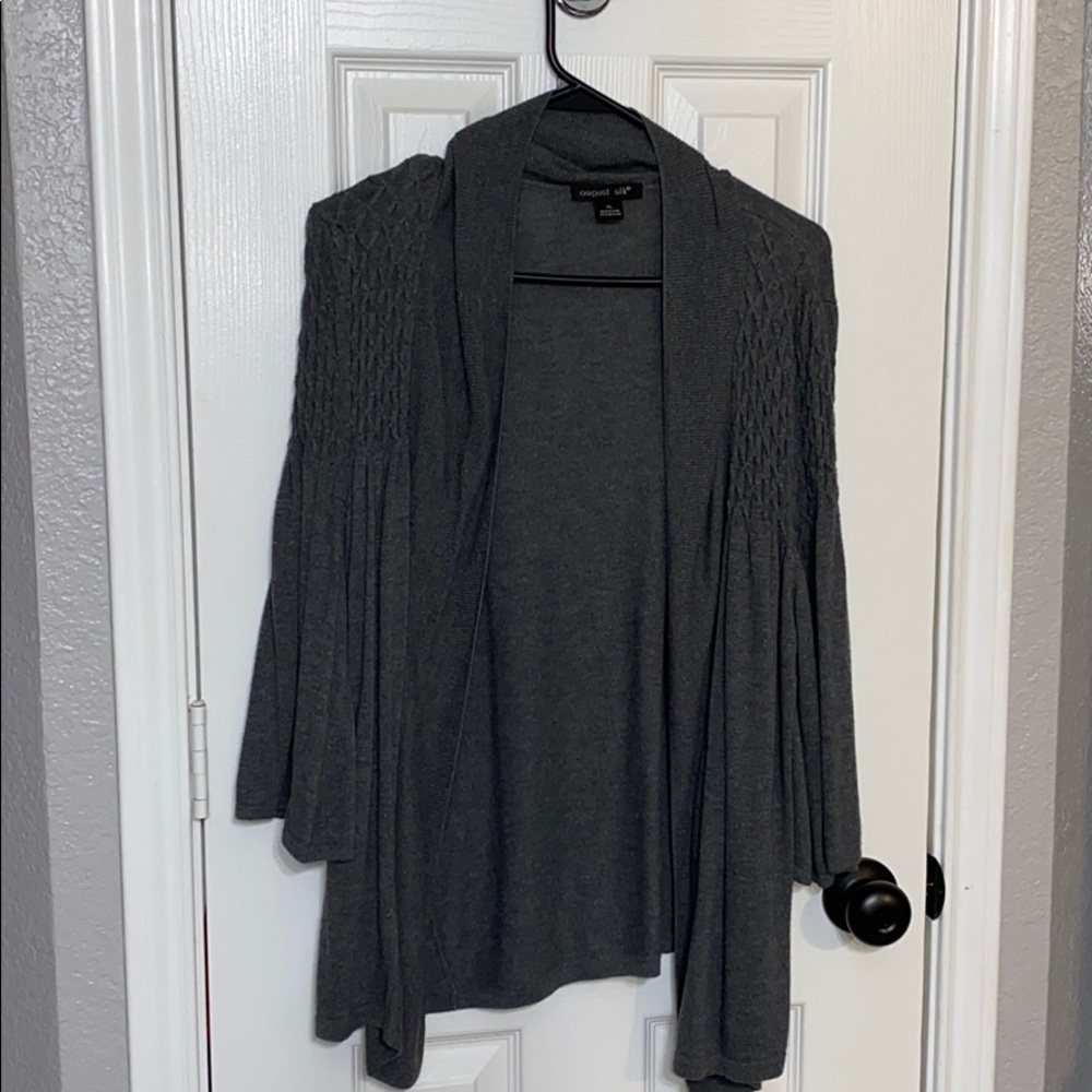 VGUC Macy’s August Silk Cardigan Sweater Duster XL